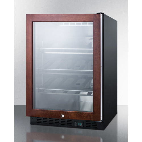 SUMMIT SCR610BLCHPNR | 24" Wide Commercial Single Zone Built-In 20 Bottle Wine Cooler