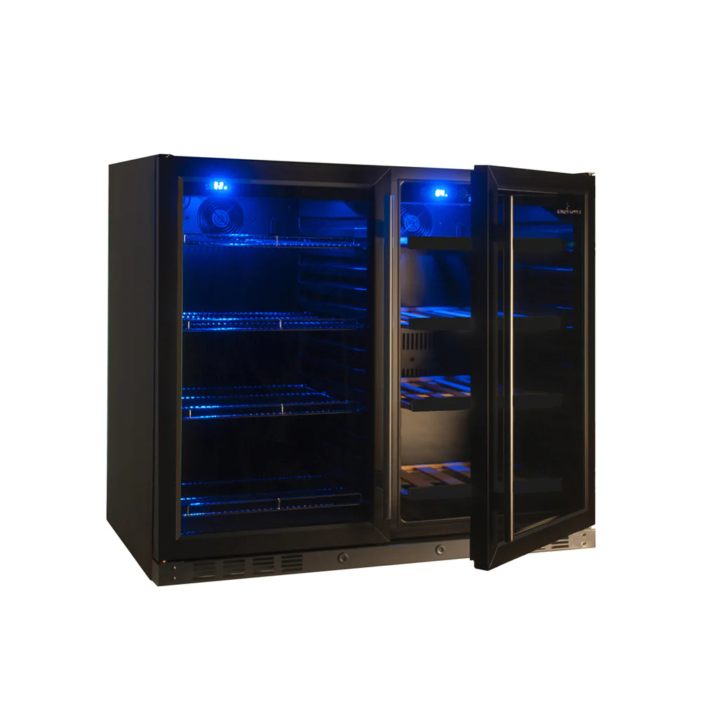 KingsBottle | 39" Wide Undercounter 100 Can/28 Bottle Beer & Wine Fridge