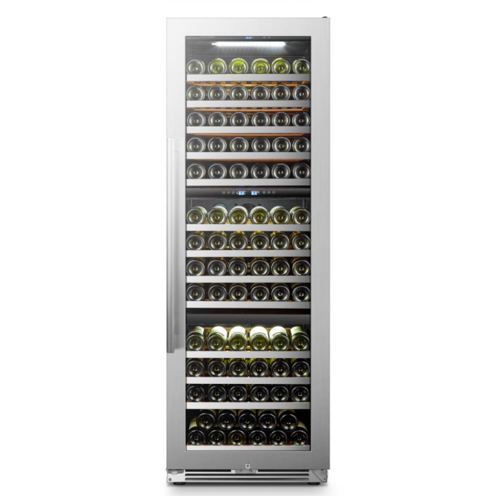 LanboPro LP168T | 24" Wide Triple Zone 143 Bottle Wine Fridge