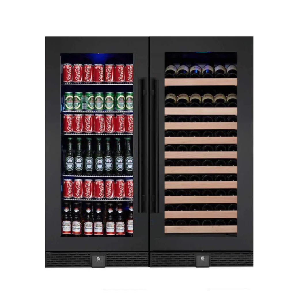 KingsBottle | 47" Wide Dual Zone 484 Can/100 Bottle Beverage & Wine Fridge