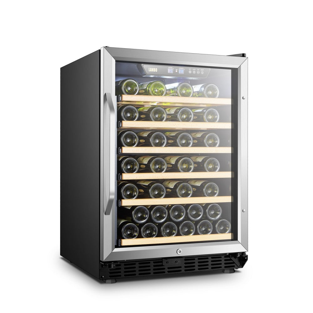 Lanbo LW52S | 23" Wide Single Zone 52 Bottle Wine Fridge
