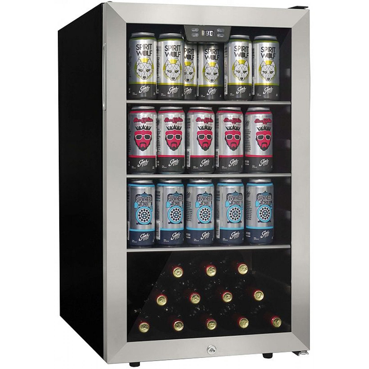 Danby DBC045L1SS | 18.9" Wide Stainless Steel 115 Can/12 Bottle Beverage Fridge