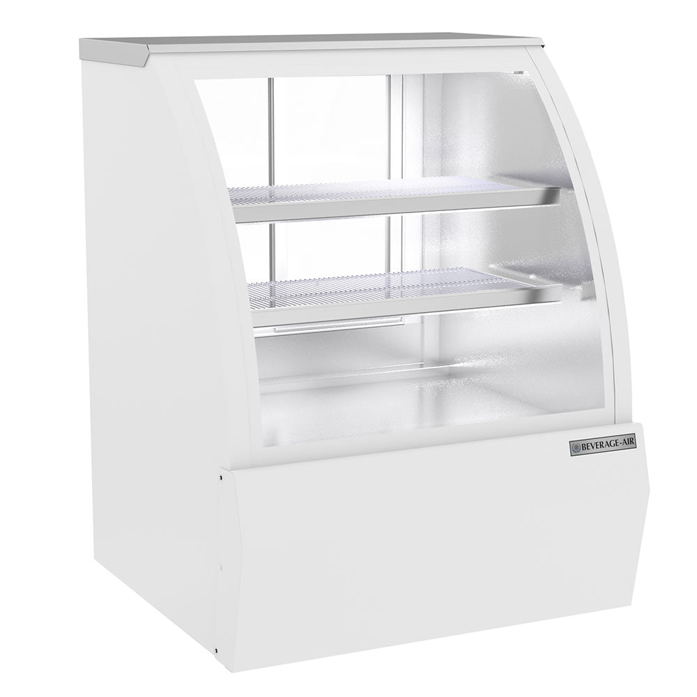 Beverage Air CDR3HC-1-W | 37" Wide White Refrigerated Deli Display Case