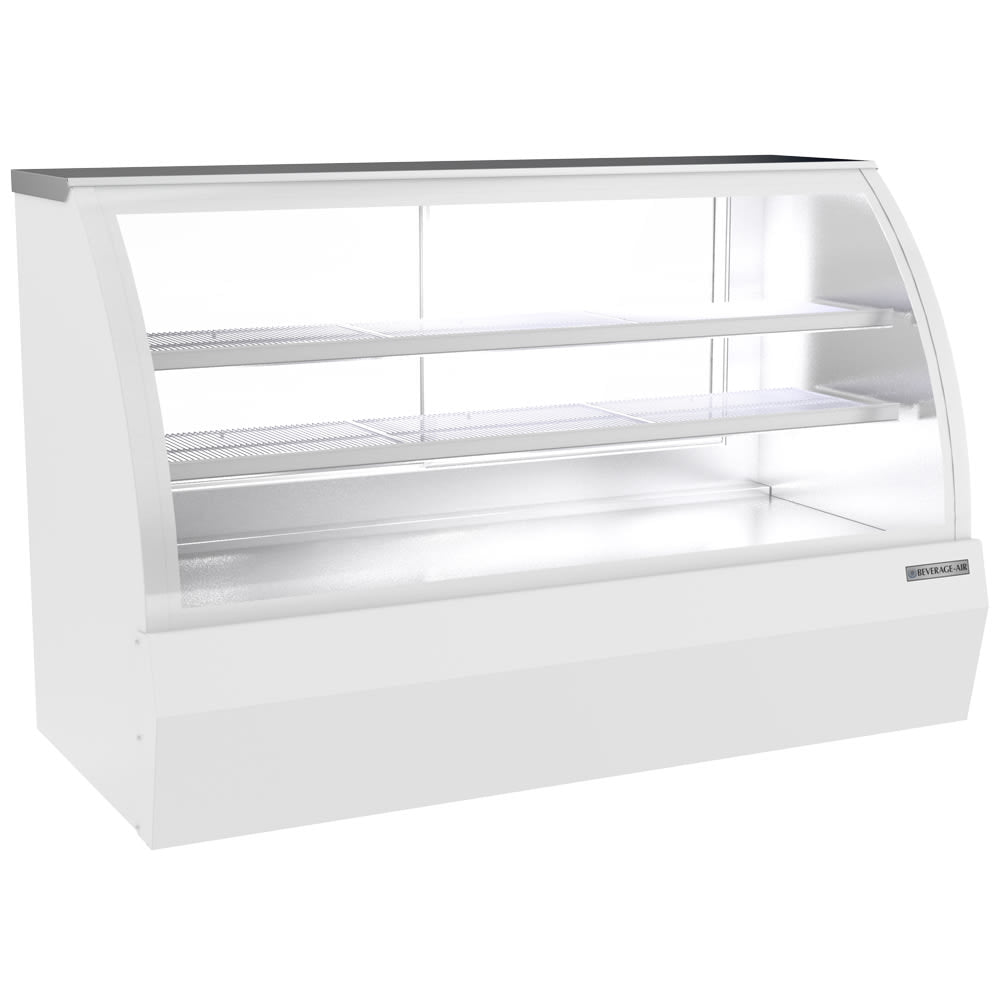 Beverage Air CDR6HC-1-W | 74" Wide White Refrigerated Deli Display Case