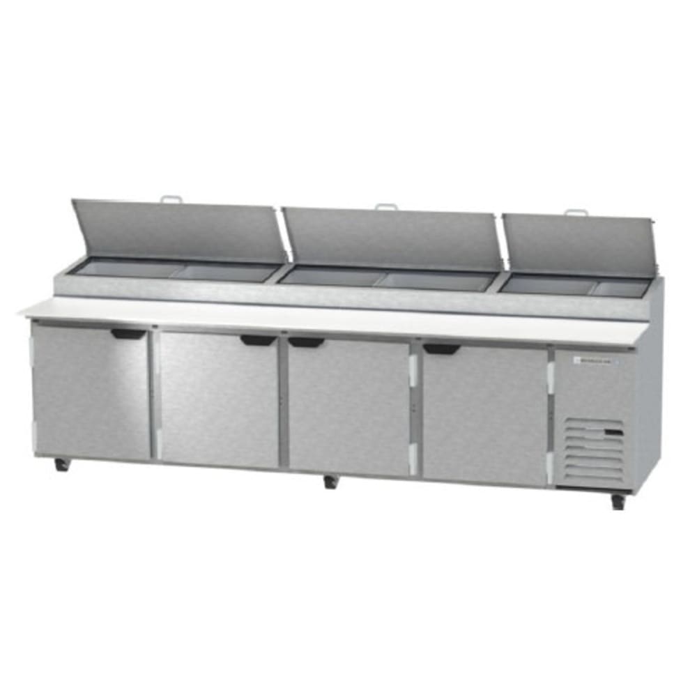 Beverage Air DP119HC | 119" Wide 4 Door Pizza Prep Table