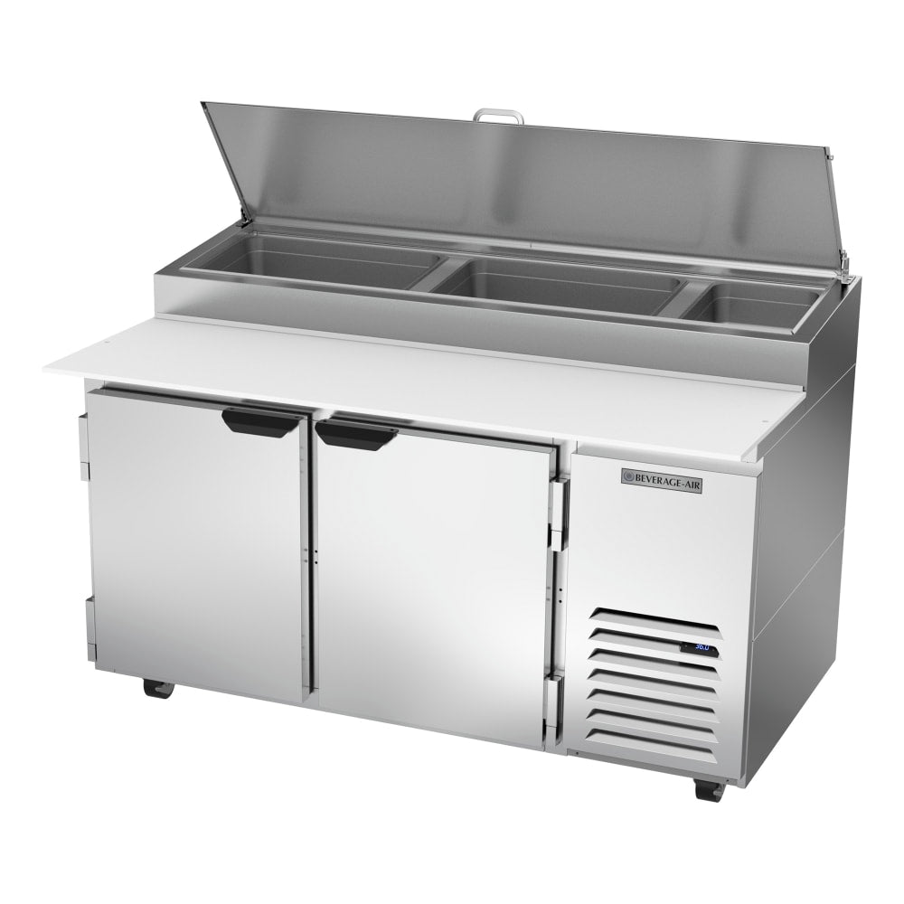 Beverage Air DP60HC | 60" Wide 2 Door Pizza Prep Table