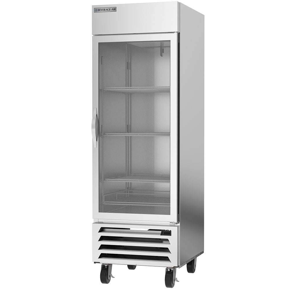 Beverage Air HBF23HC-1-G | 27" Wide 1 Glass Door Bottom Mount Reach-In Freezer Horizon Series