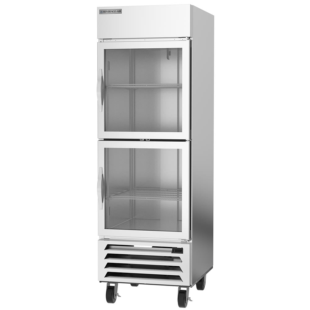 Beverage Air HBF23HC-1-HG | 27" Wide 2 Glass Door Bottom Mount Reach-In Freezer Horizon Series