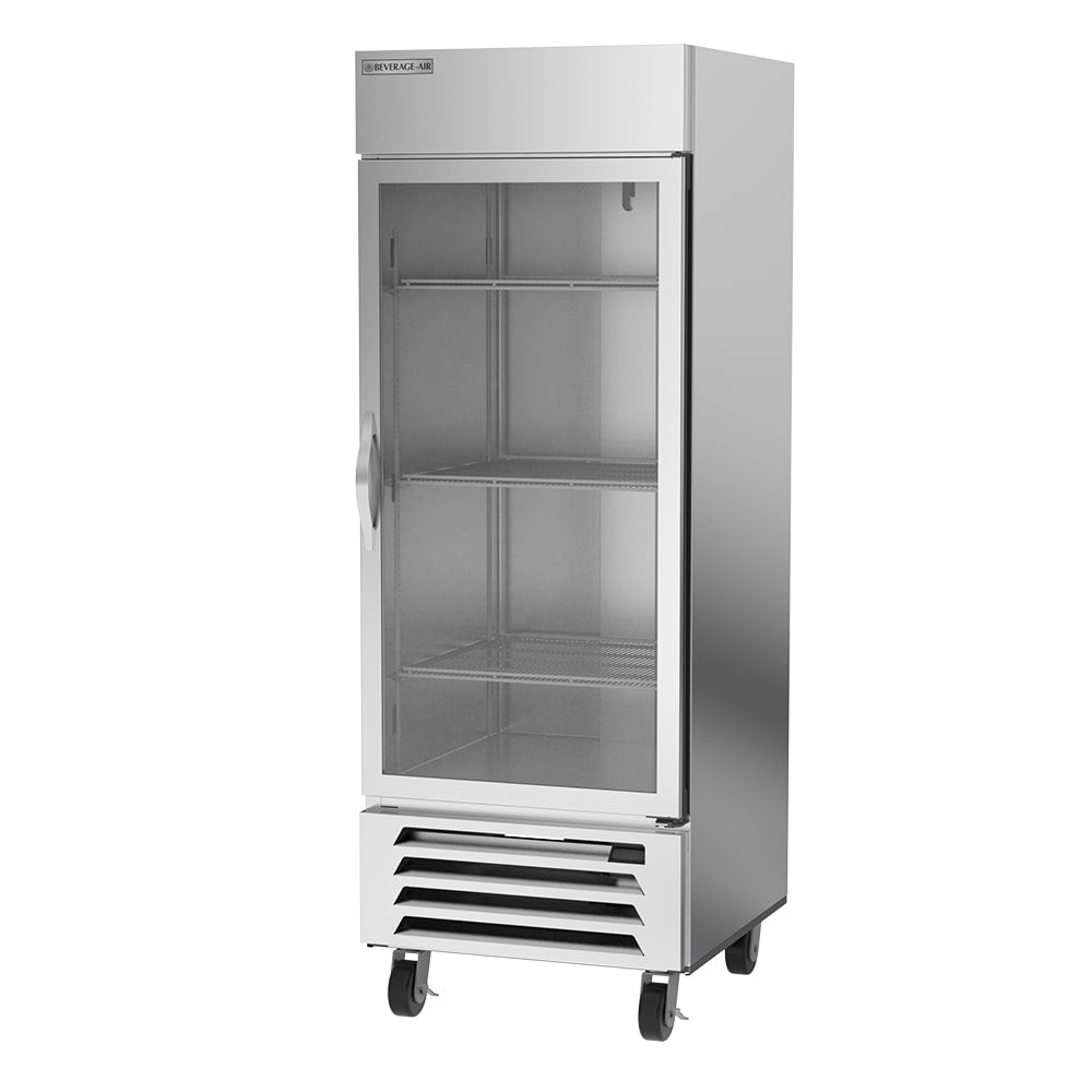 Beverage Air HBF27HC-1-G | 30" Wide 1 Glass Door Bottom Mount Reach-In Freezer Horizon Series