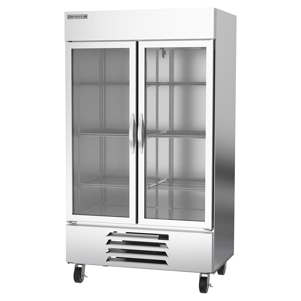 Beverage Air HBF44HC-1-G | 47" Wide 2 Glass Door Bottom Mount Reach-In Freezer Horizon Series