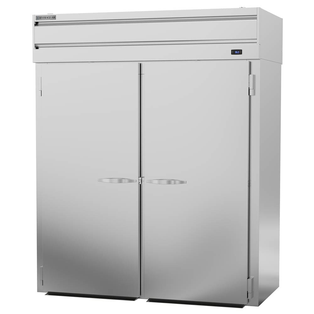 Beverage Air PRT2HC-1AS | 69" Wide 4 Door Top Mount Roll-Thru Refrigerator P-Series