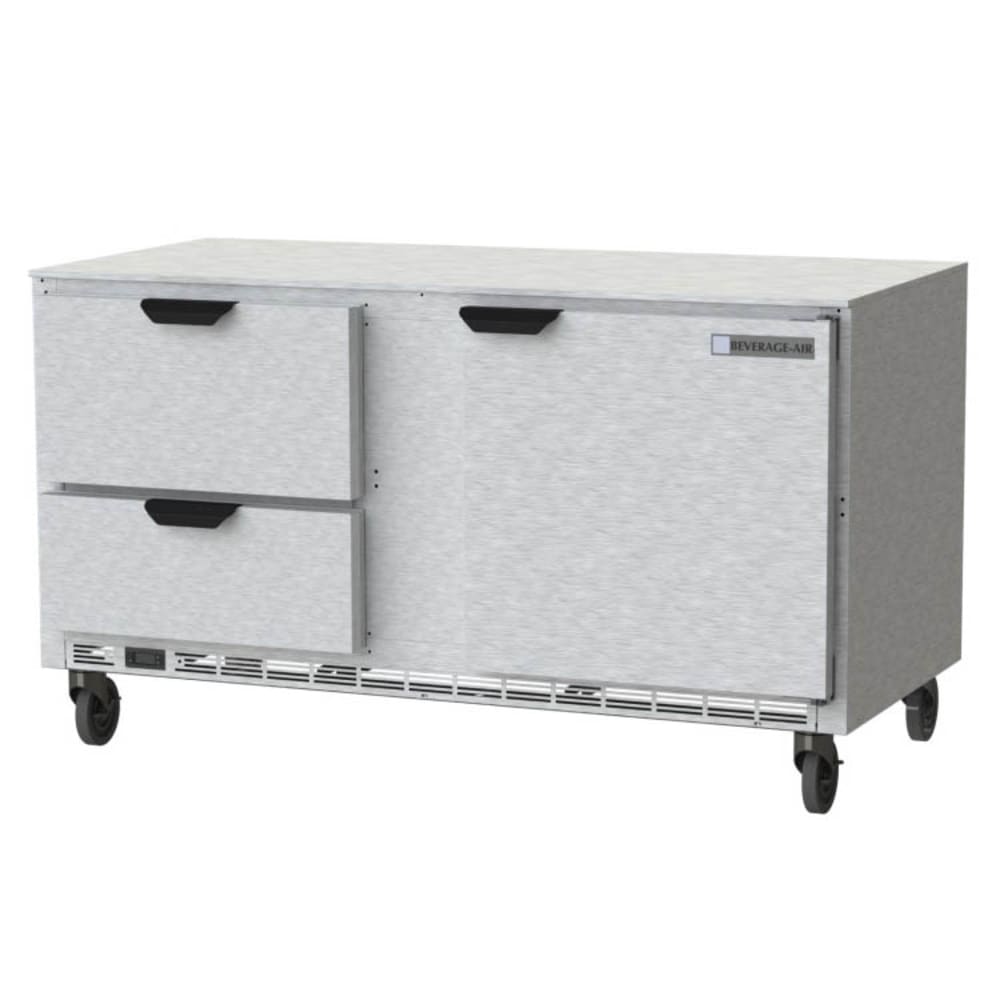Beverage Air UCFD60AHC-2 | 60" Wide 2 Drawer Undercounter Freezer