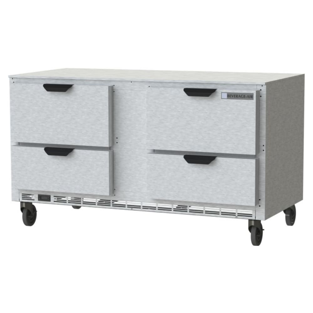Beverage Air UCFD60AHC-4 | 60" Wide 4 Drawer Undercounter Freezer
