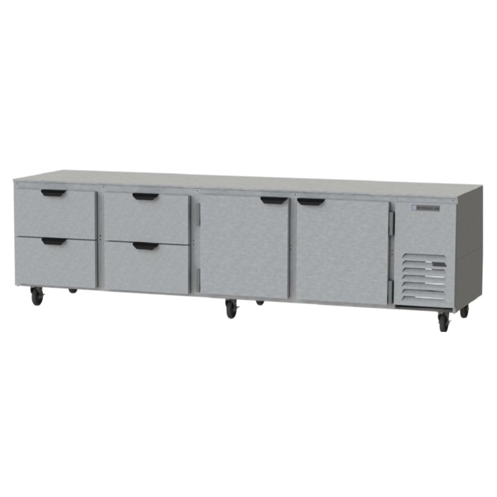 Beverage Air UCRD119AHC-4 | 119" Wide 4 Drawer Undercounter Refrigerator