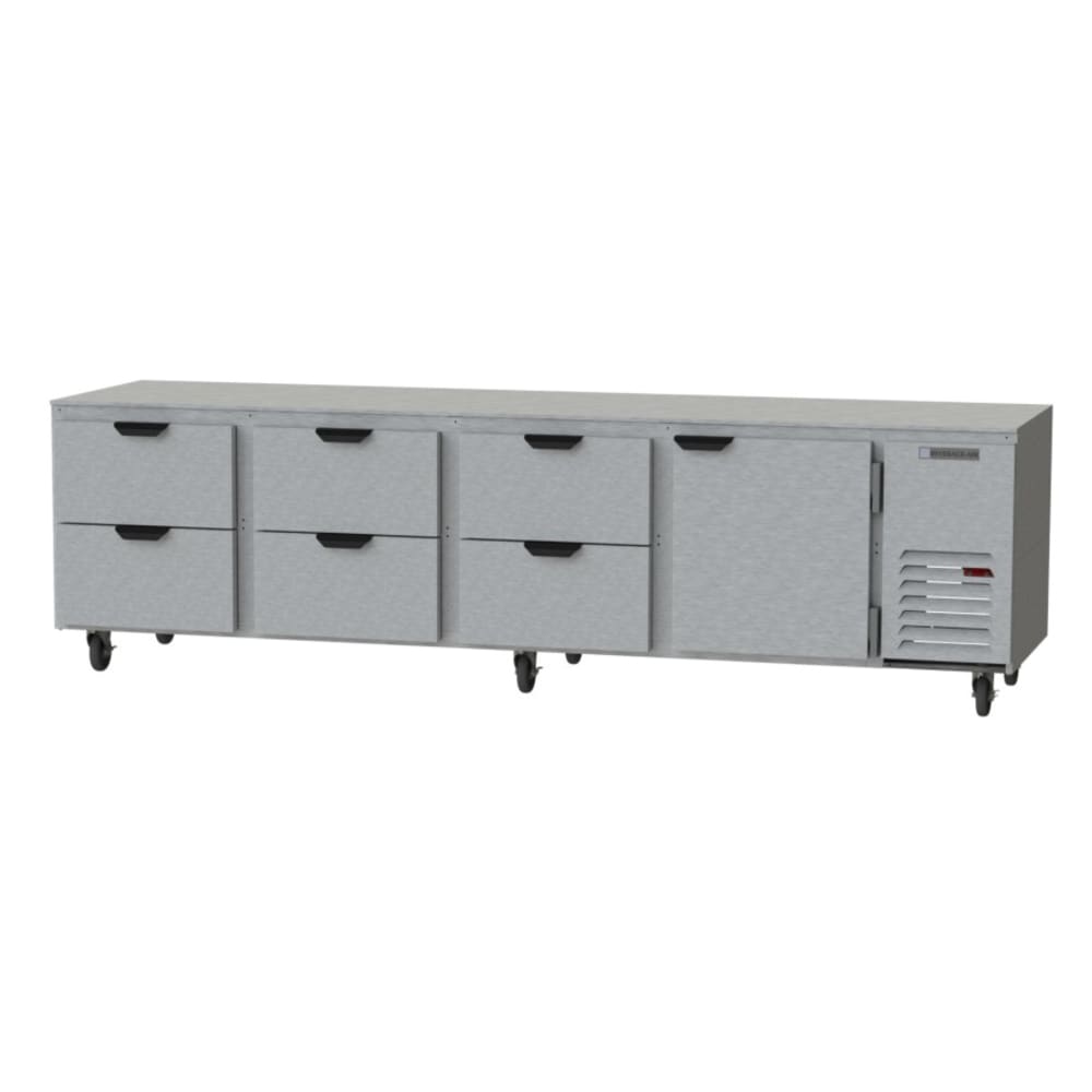 Beverage Air UCRD119AHC-6 | 119" Wide 6 Drawer Undercounter Refrigerator