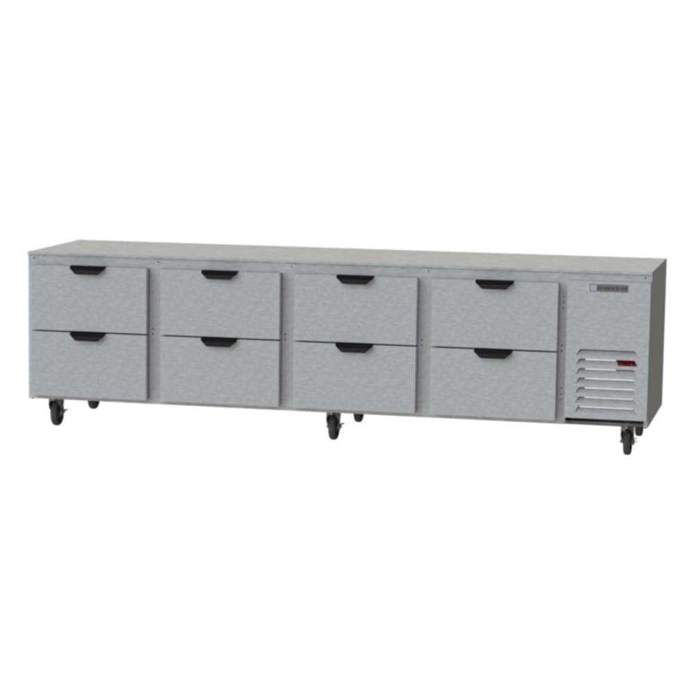 Beverage Air UCRD119AHC-8 | 119" Wide 8 Drawer Undercounter Refrigerator