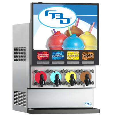 FBD Frozen 774 Series | 26" Wide Four Barrel Frozen Carbonated Beverage Dispenser