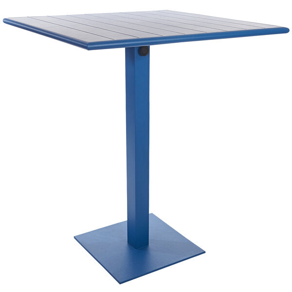 BFM Seating 24"x32" Beachcomber-Margate Outdoor / Indoor Bar Height Table w/ Square Base