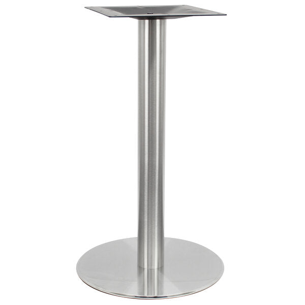 Art Marble Furniture 17" Round Stainless Steel Table Base