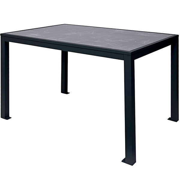 BFM Seating Surf Inlay Square Aluminum Bolt-Down Table