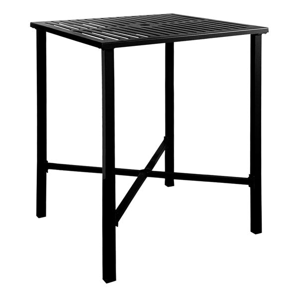 BFM Seating Daytona 32"x32" Powder-Coated Bar Height Table