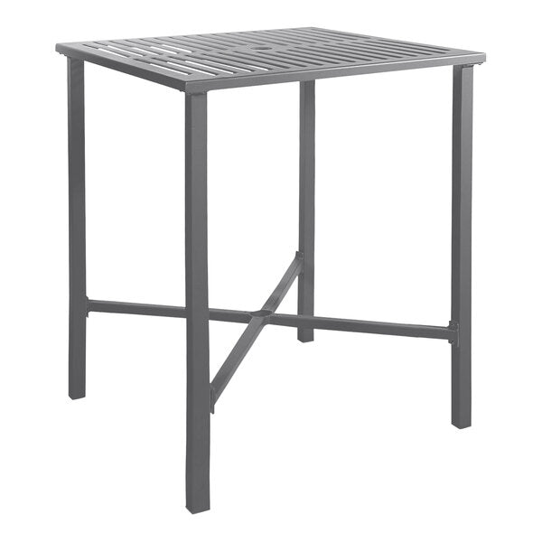 BFM Seating Daytona 32"x32" Powder-Coated Bar Height Table