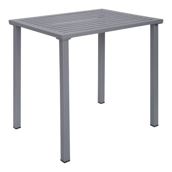 BFM Seating Daytona 24"x32" Powder-Coated Steel Dining Height Table