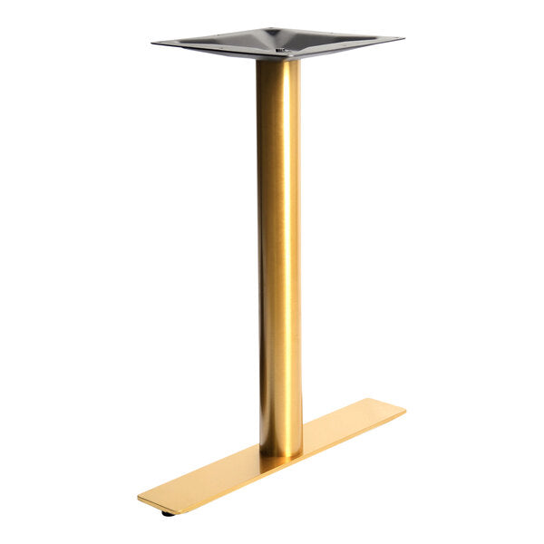 Art Marble Furniture 4" x 24" Gold Stainless Steel Table Base