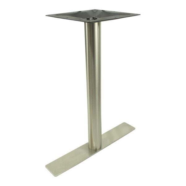 Art Marble Furniture 4" x 24" Brushed Stainless Steel Table Base