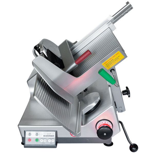 Bizerba GSP SBR HD I 90 | 13" Blade Heavy-Duty Illuminated Automatic Gravity Meat Slicer w/ Safety Package