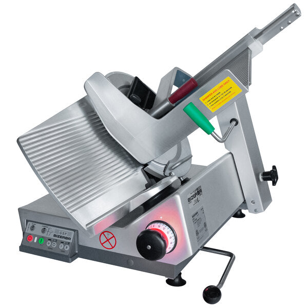 Bizerba GSP SBR HD I 90 | 13" Blade Heavy-Duty Illuminated Automatic Gravity Meat Slicer w/ Safety Package