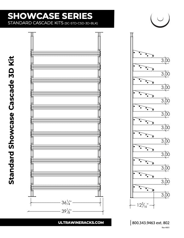 Ultra - Standard Cascade Kits | Black | 66-99 Bottles