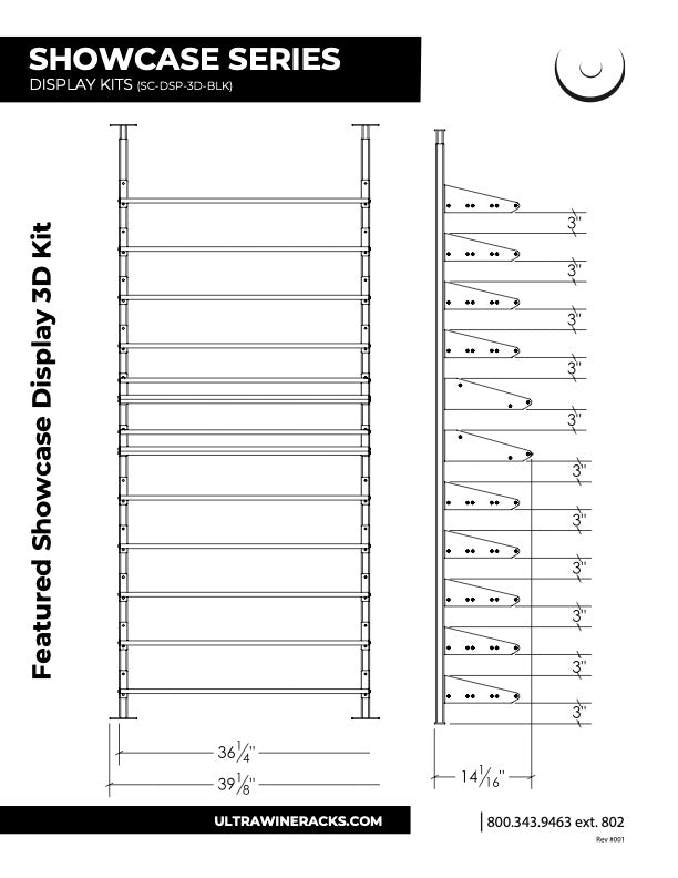 Ultra - Featured Display Kit | Black | 78-105 Bottles