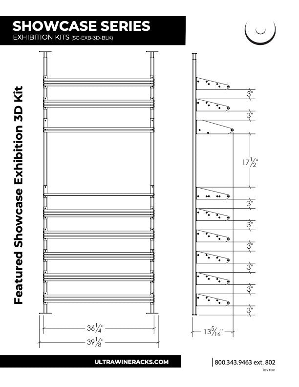 Ultra - Featured Exhibition Kit | Black | 60-80 Bottles