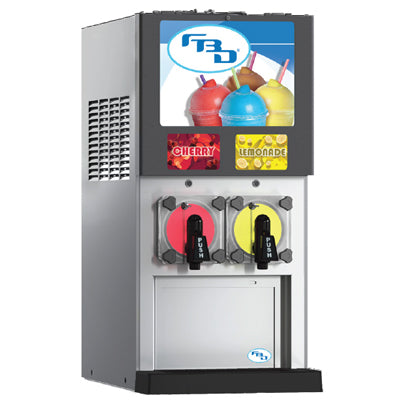 FBD Frozen 372 Series | 16" Wide Stainless Steel Double Barrel Frozen Carbonated Beverage Dispenser