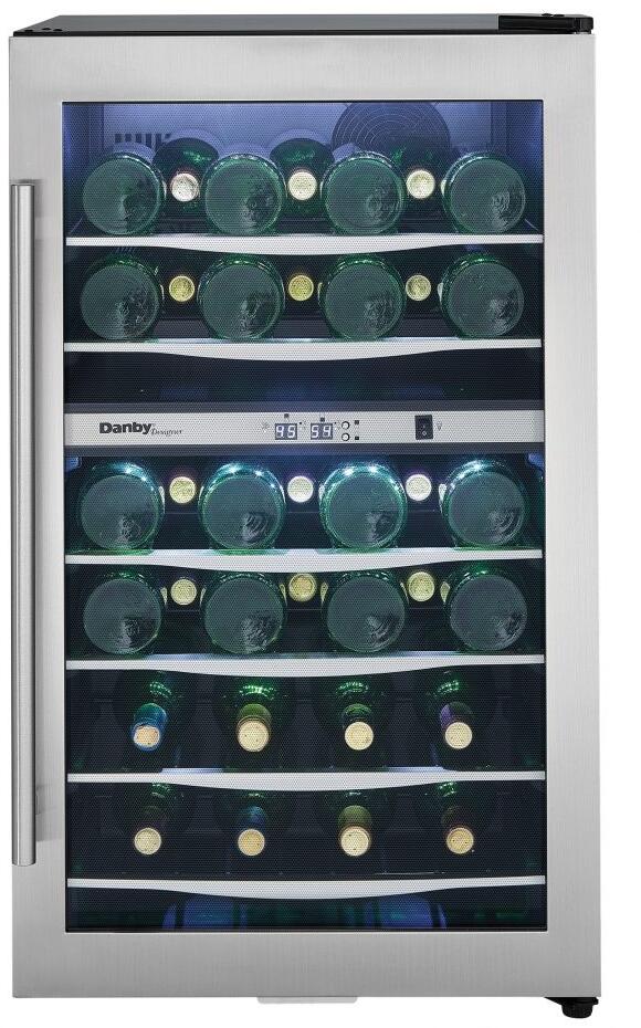 Danby DWC040A3BSSDD | 19.4" Wide Dual Zone 38 Bottle Wine Fridge