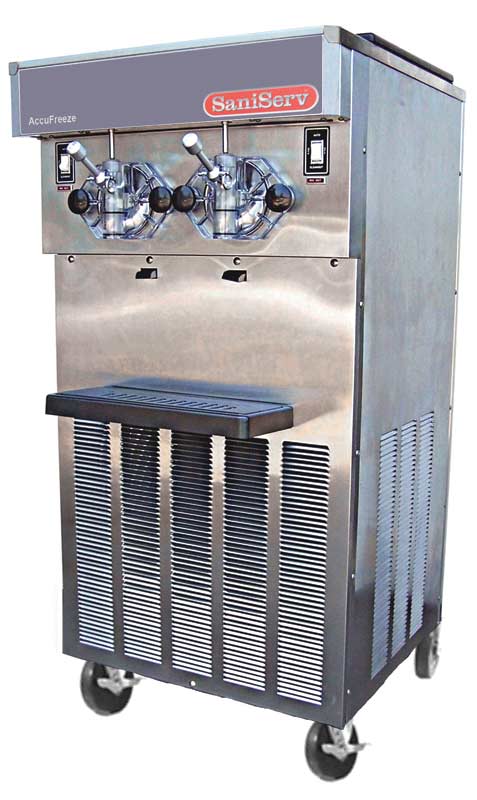 SaniServ 624 | 26" Wide 40 Qt. 2 Flavor Floor Model Shake Machine