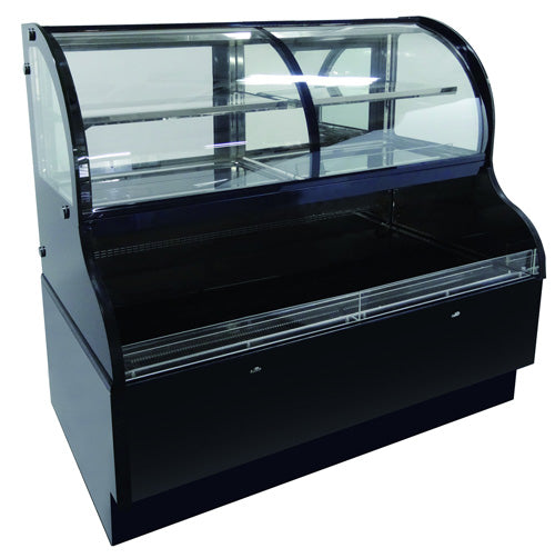 Omcan 43550 | 48" Wide Stainless Steel Dual Service Open Display Case
