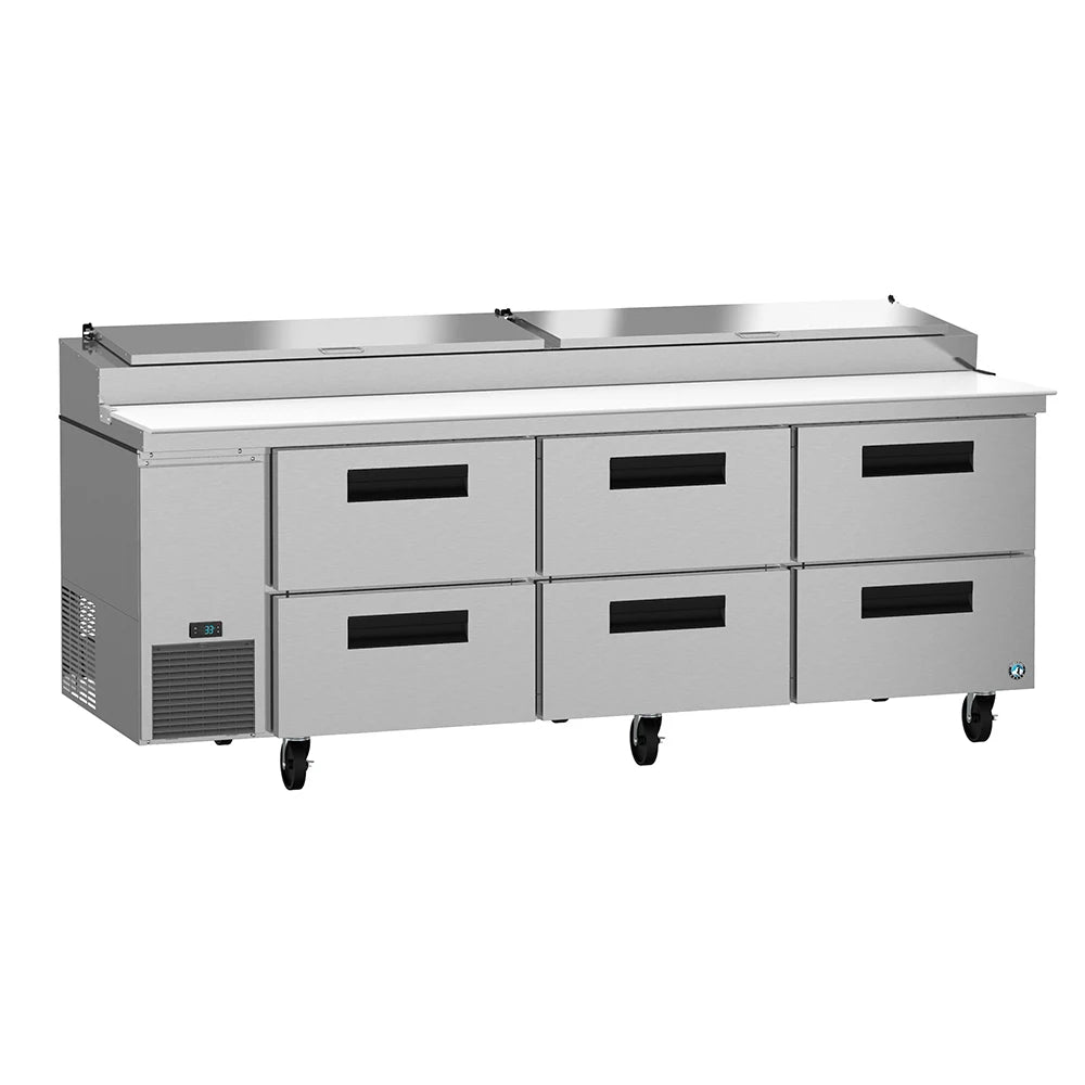 Hoshizaki PR93A-D6 | 93" Wide 6 Drawer Pizza Prep Table