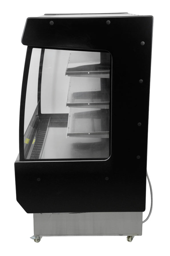 Omcan 44377 | 51" Wide Black Grab-N-Go Merchandiser Refrigerator