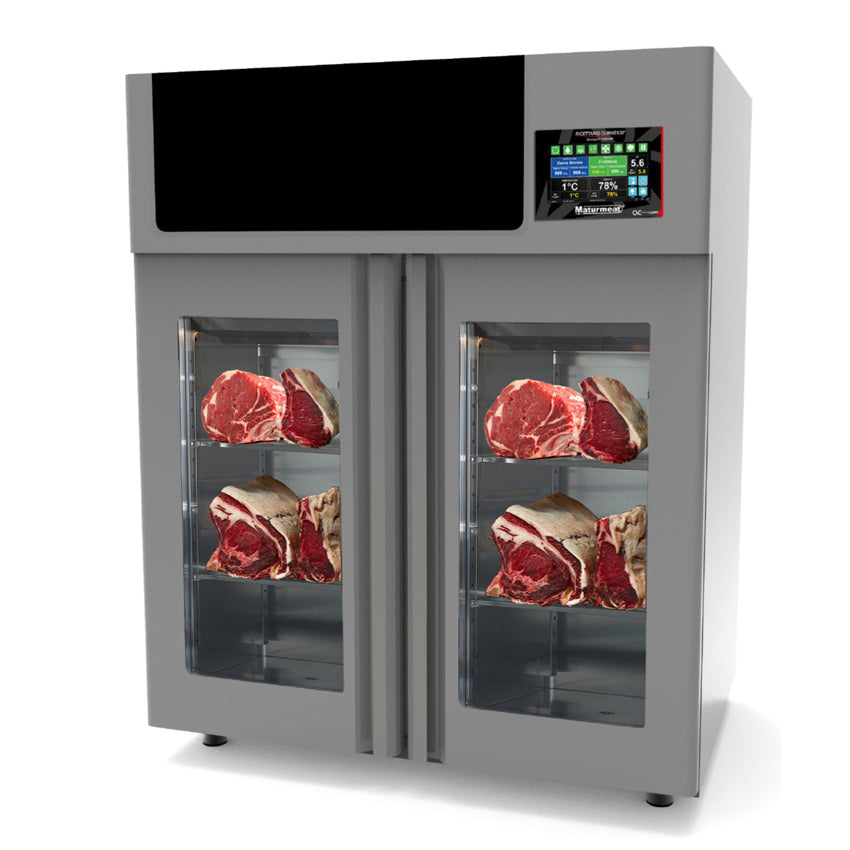 Omcan 45143 | 43" Wide Maturmeat Dry Aging Cabinet w/ ClimaTouch & Fumotic