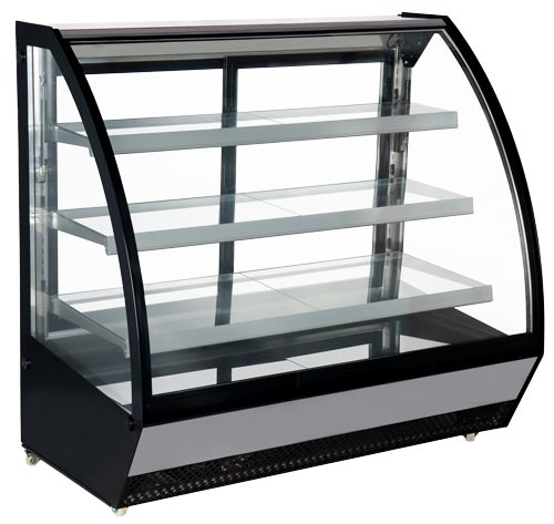 Omcan 46471 | 60" Wide Curved Glass Display Case