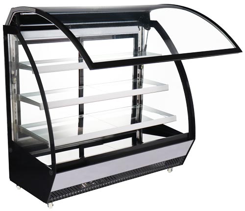 Omcan 46471 | 60" Wide Curved Glass Display Case