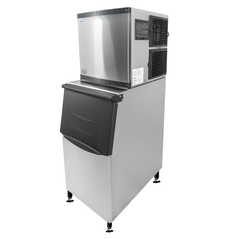 Omcan 47485 | 22" Wide Air-Cooled Square Cuber Ice Maker