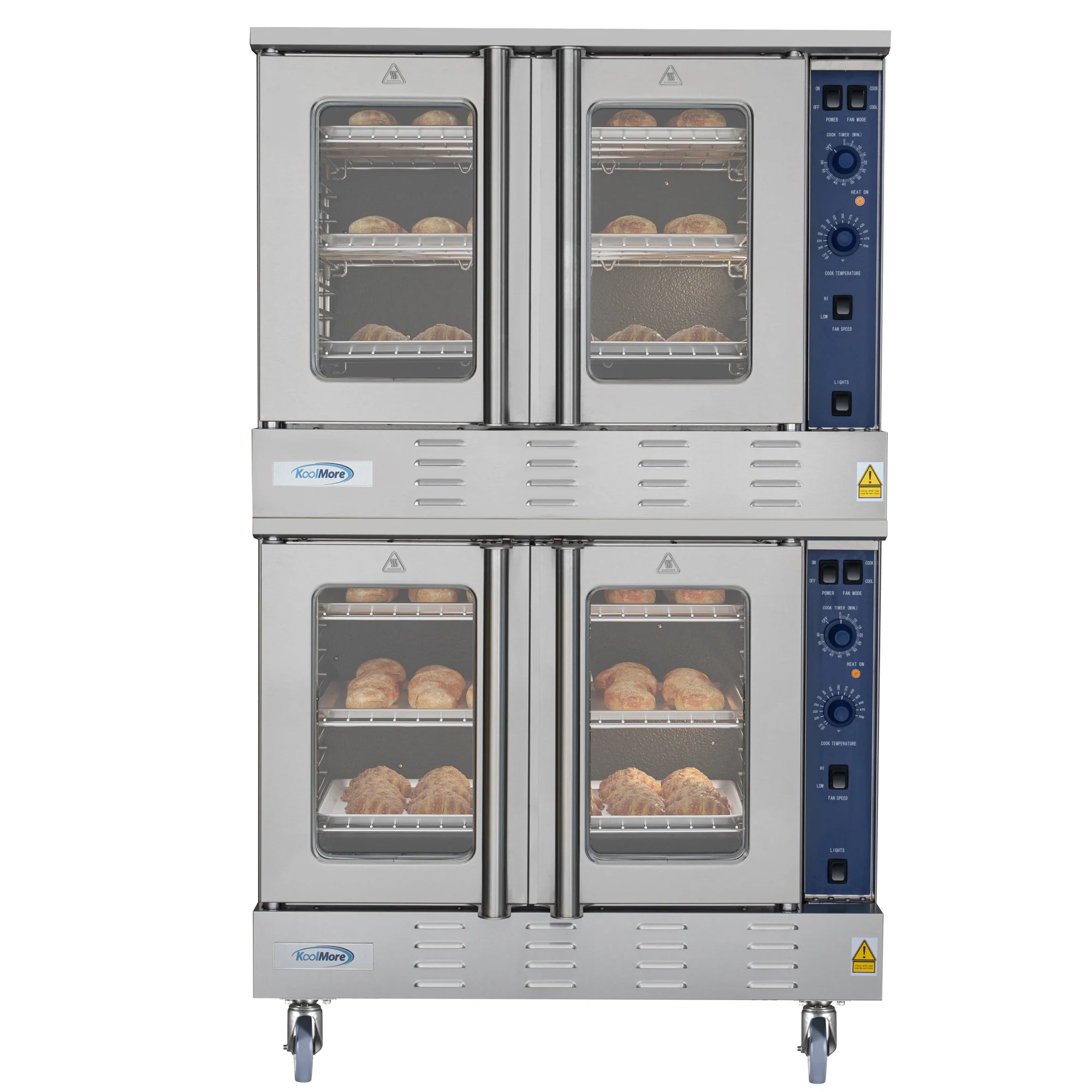 Koolmore 38" Wide Full Size Natural Gas Double Convection Oven
