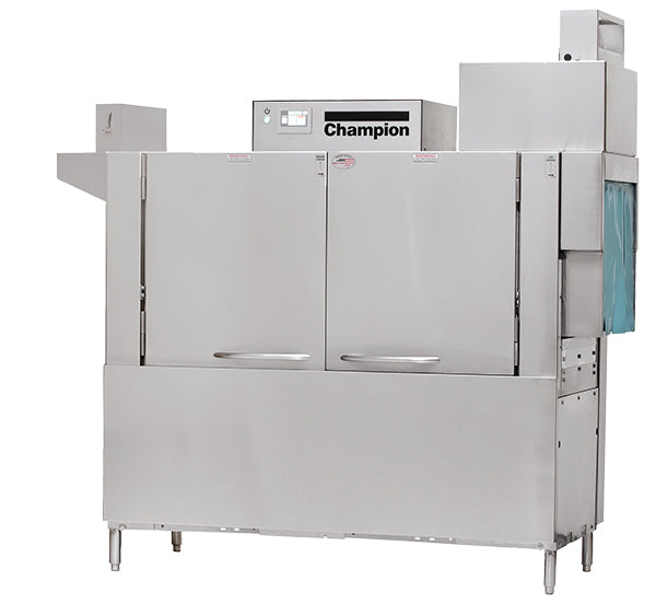 Champion 64-PRO | 80" Wide Electric High Temp Rack Conveyor Dishwasher