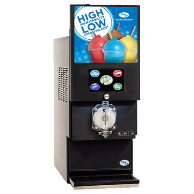 FBD Frozen 771 Series | 17" Wide Black Single Barrel Multi-Flavor Frozen Beverage Dispenser