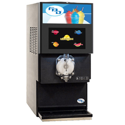 FBD Frozen 771 Series | 17" Wide Black Single Barrel Multi-Flavor Frozen Beverage Dispenser