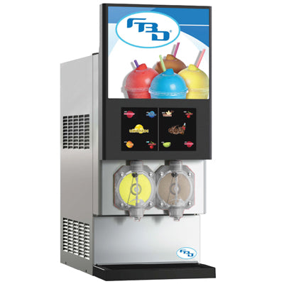 FBD Frozen 771 Series | 17" Wide Double Barrel Multi-Flavor Frozen Carbonated Beverage Dispenser