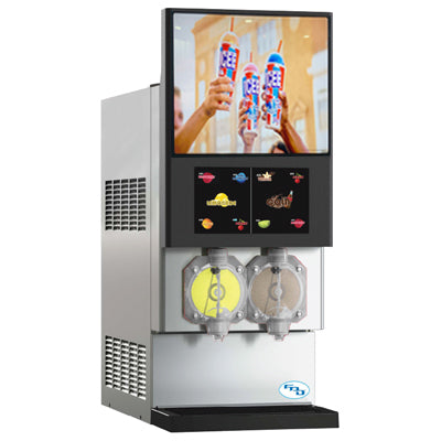 FBD Frozen 772 Series | 17" Wide Stainless Steel Barrel Multi-Flavor Frozen Carbonated Beverage Dispenser